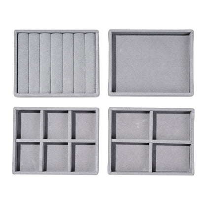 Elegant Velvet Jewelry Display Trays