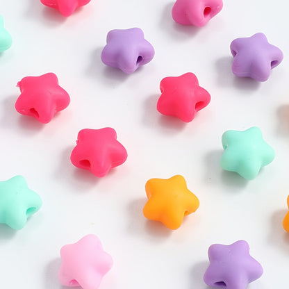 20-Piece Multicolor Heart-Shaped Silicone Beads