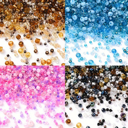 750PCS 2/3/4mm Mixed Glass Beads - 20g