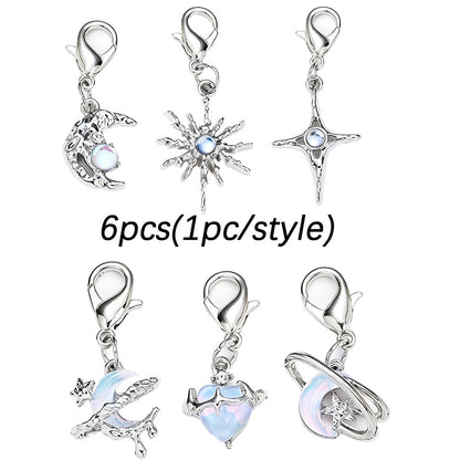 Moon Star Heart Alloy Charms