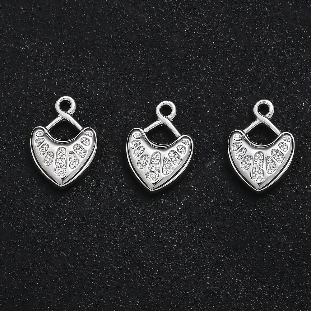 10/20PCS CCB Peach Heart Pendant Set