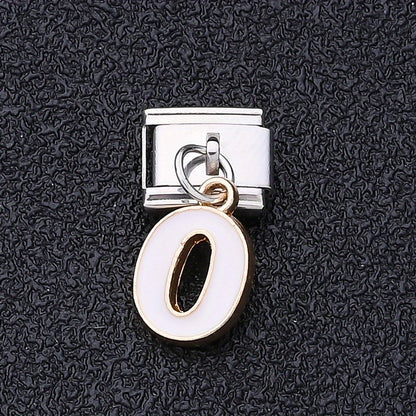 1PC A-Z English Letter Charm Link Set for 9mm Bracelets