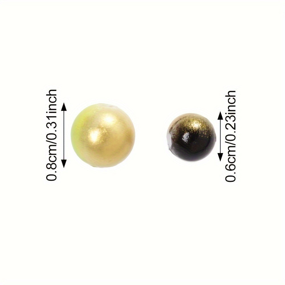 100/200pcs 6/8mm Fashion Gradient Acrylic Beads