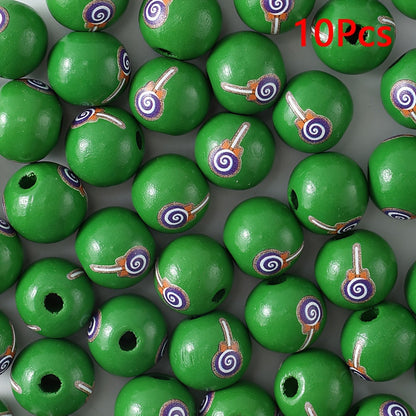 Halloween Wooden Beads