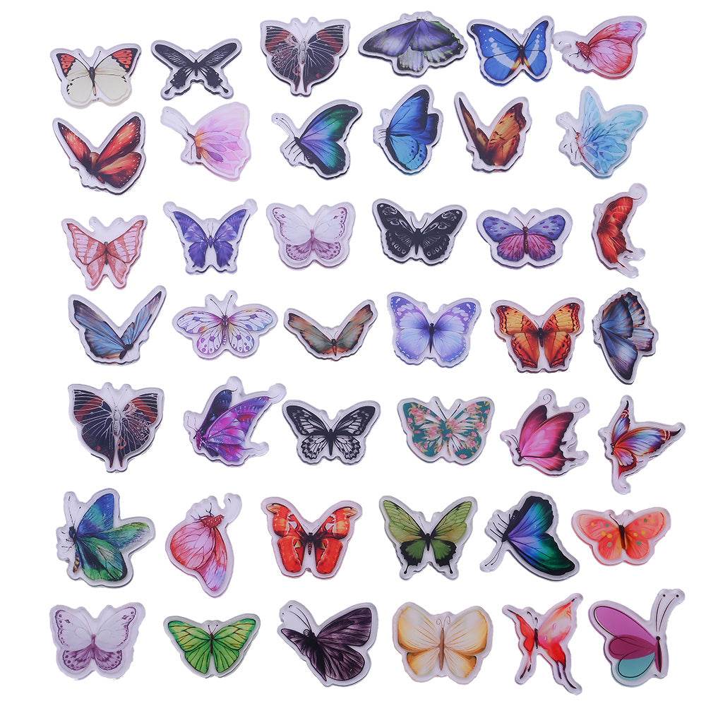 Colorful Butterfly Acrylic Flatback Embellishments