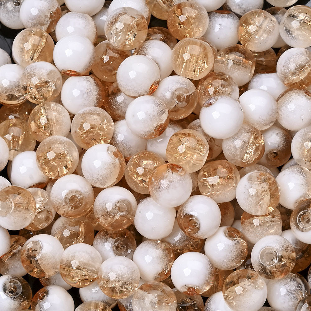 Milk Cap Glass Beads