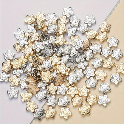 Swirl Flower Plastic Spacer Beads