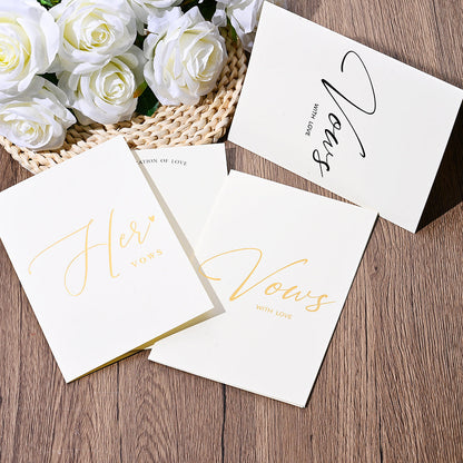 Personalized Wedding Vow Books Set