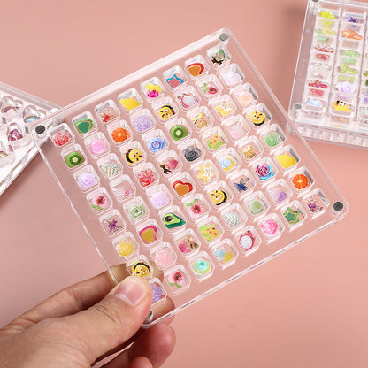 Transparent Multi-Compartment Plastic Display Box
