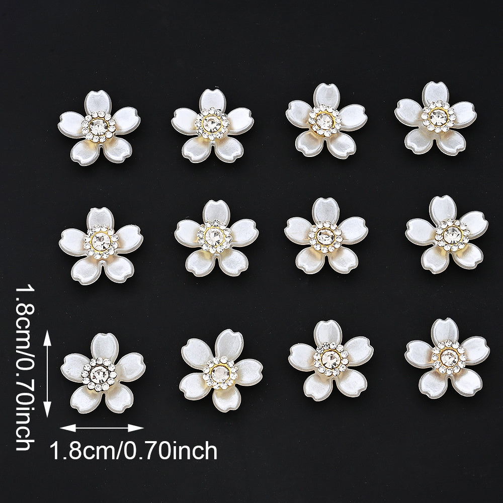 Five-Petal Flower Acrylic Bead Patches