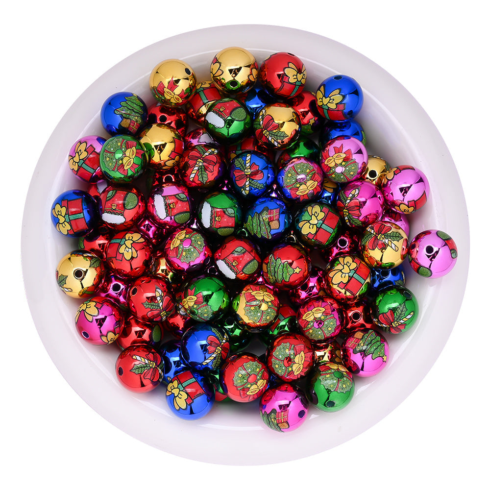 Acrylic Christmas Gift Box & Bell Beads