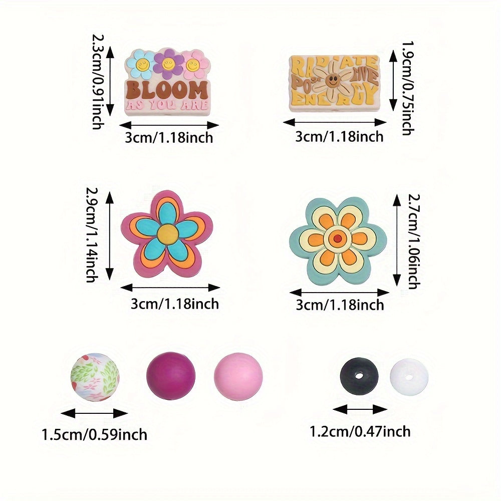 Flower Silicone Spacer Beads