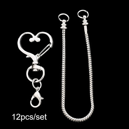Blank Beadable Keychain Set