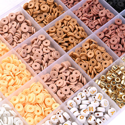 Polymer Clay Letter Bead Jewelry Making Kit
