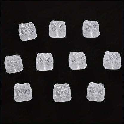 Frosted Lion Head Acrylic Beads