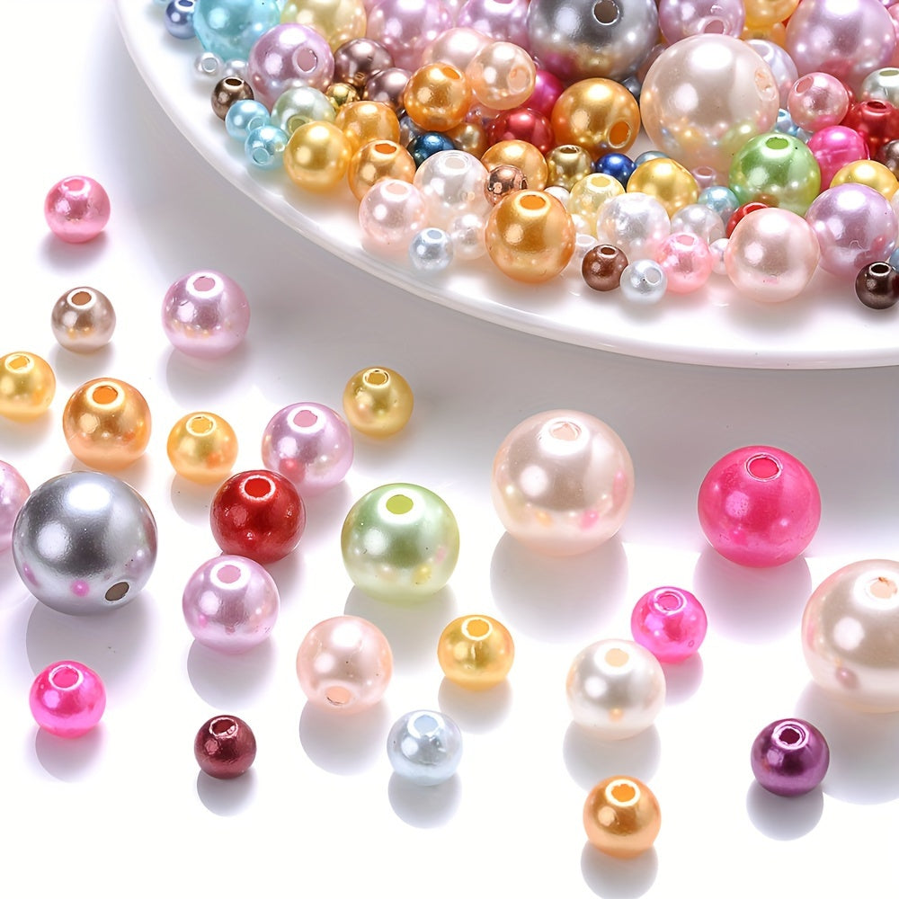 Multicolor ABS Round Beads