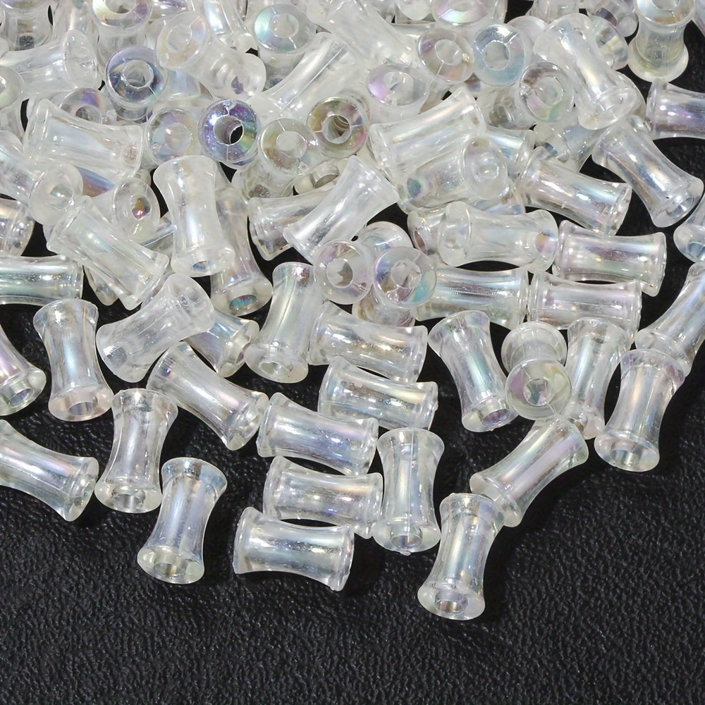 200PCS Mini Bamboo Joint Acrylic Imitation Pearl Spacer Beads