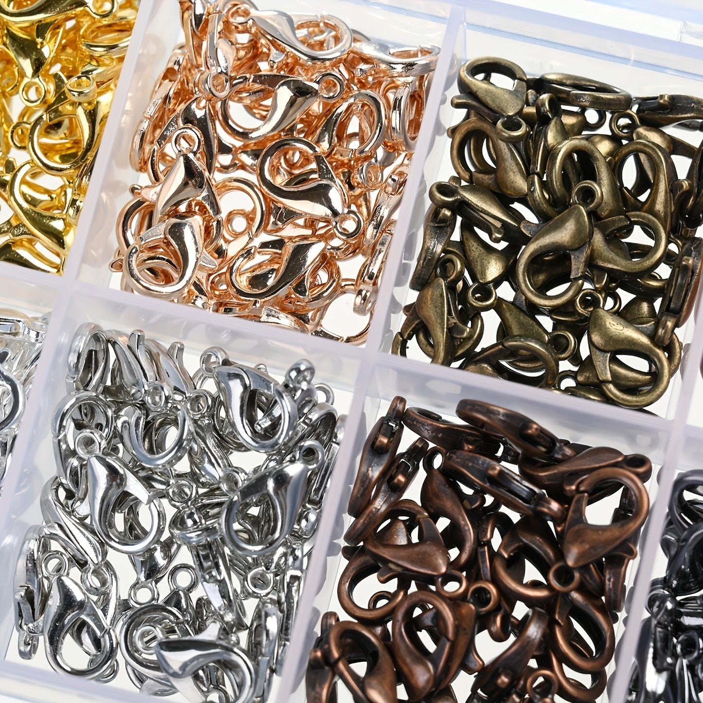 240PCS 8-Color Metal Lobster Clasp Set