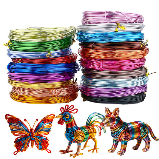 Random Color Aluminum Craft Wire Set