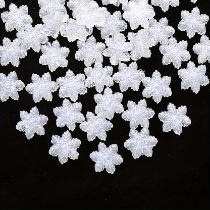 Ice Snowflake Acrylic Beads
