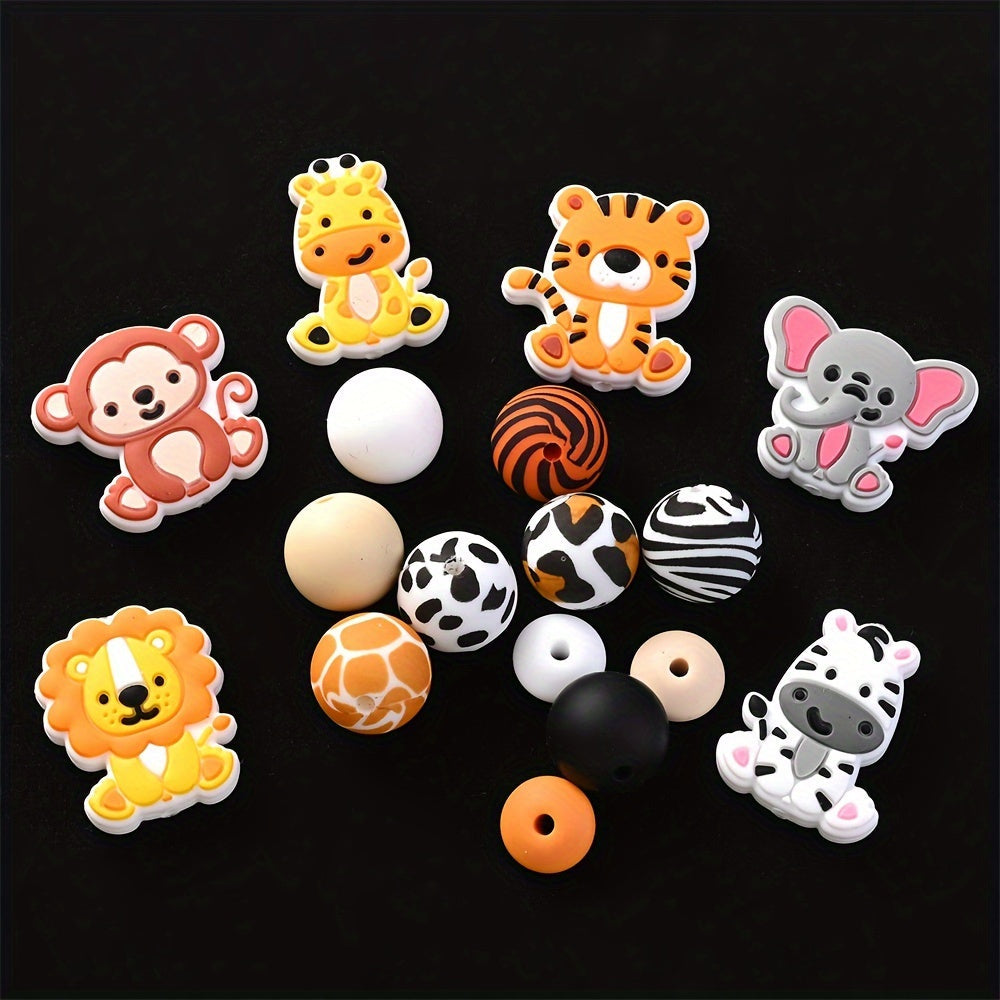 Assorted Silicone Animal Beads