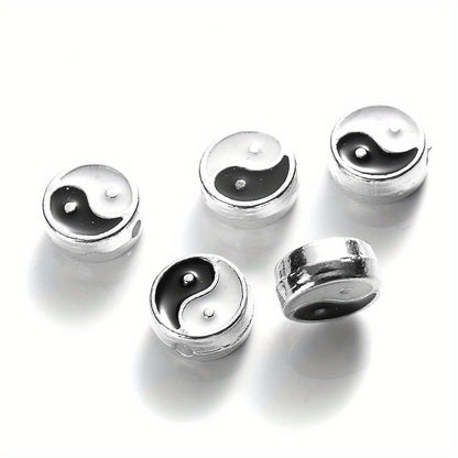 Enamel Tai Chi Yin Yang Beads