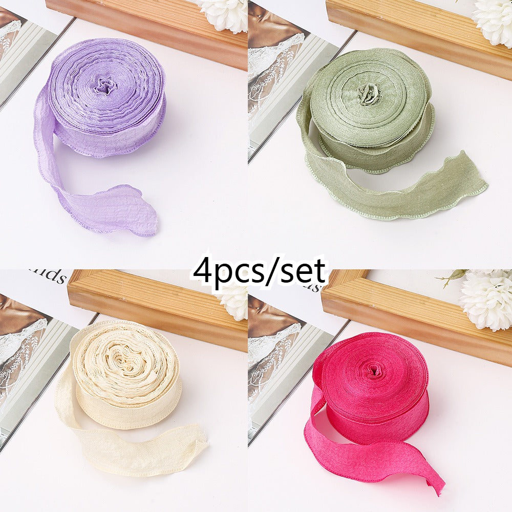 Pleated Fishtail Tulle Ribbon for Floral & Gift Decoration