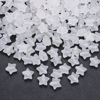 9 mm Gradient Matte Star Acrylic Beads