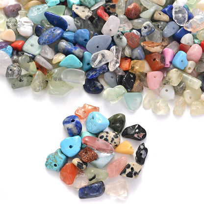 500-Piece 5-8 mm Mixed Irregular Natural Stone Chip Beads