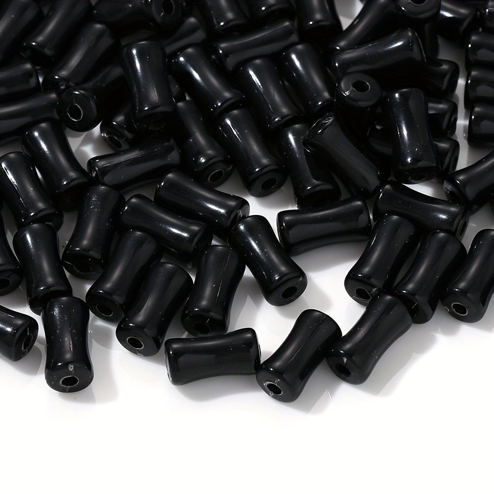 Solid Color Bamboo Acrylic Beads