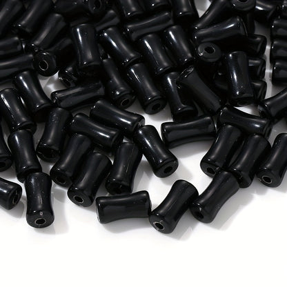 Solid Color Bamboo Acrylic Beads