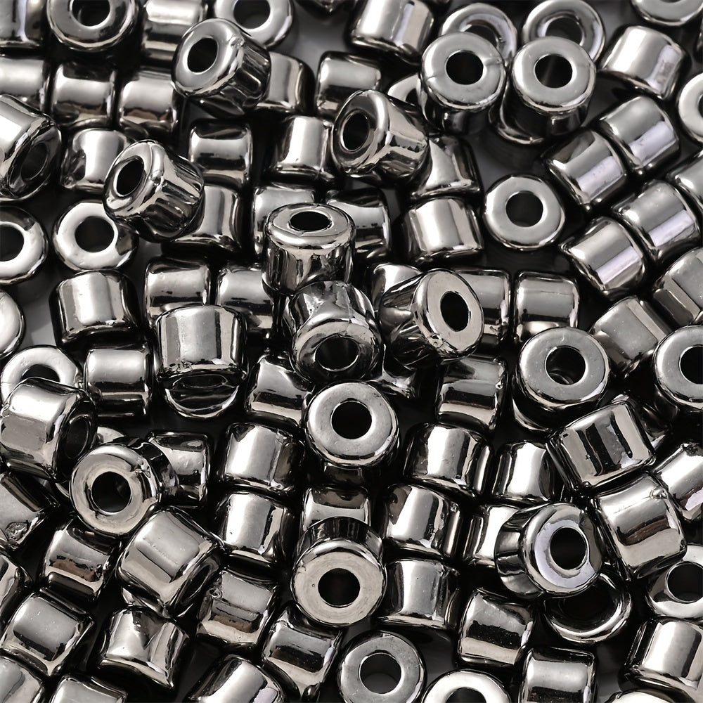 100PCS 6×5mm Multicolor CCB Tube Spacer Bead Set