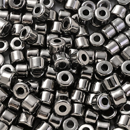 100PCS 6×5mm Multicolor CCB Tube Spacer Bead Set
