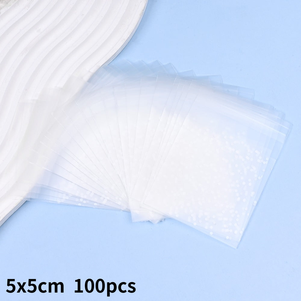 Frosted Self-Sealing Jewelry Bags