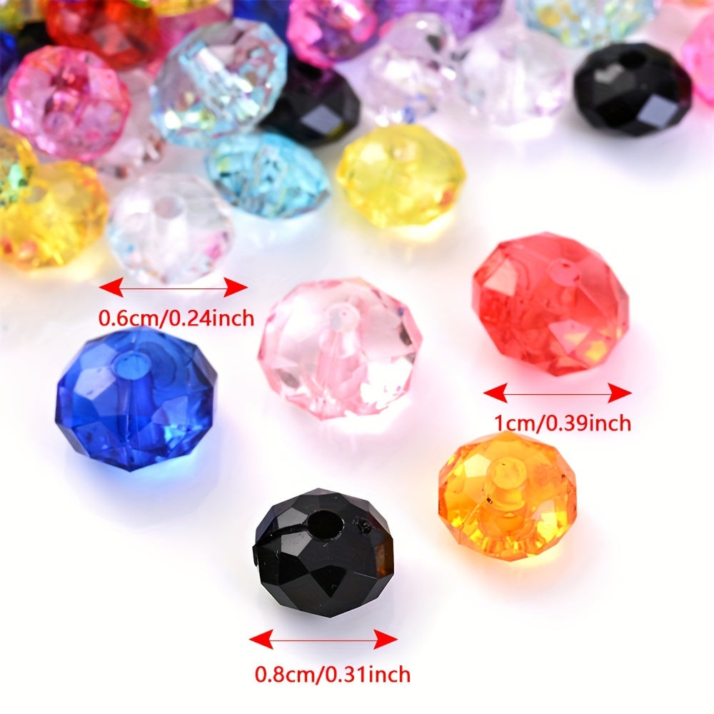 Acrylic Flat Spacer Beads