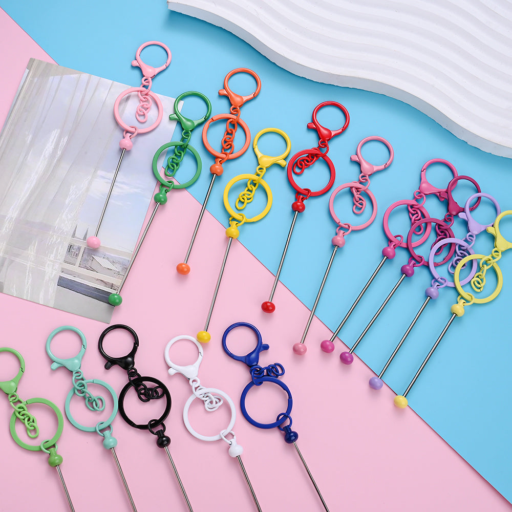 10-Piece Beadable Keychain Bar & Pouch Set