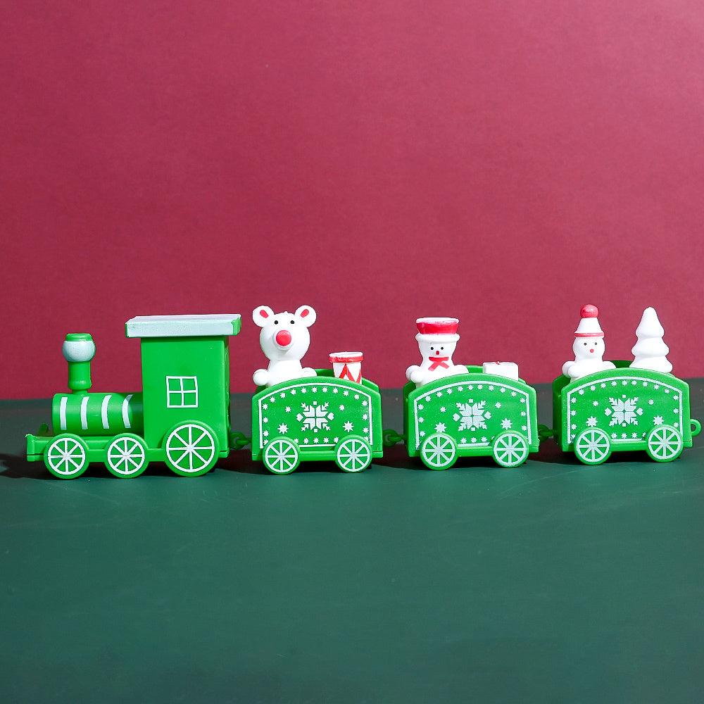 Mini PVC Christmas Train Ornament