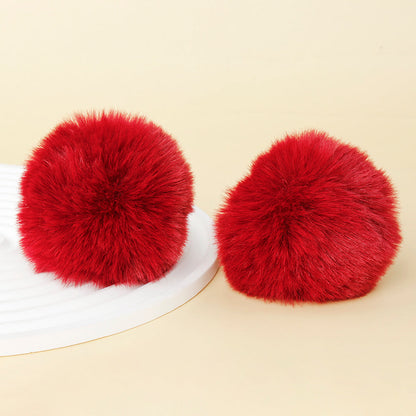 Fashion Multicolored Faux Rabbit Fur Plush Balls
