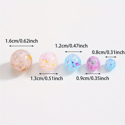Colorful Dot Acrylic Bubble Beads