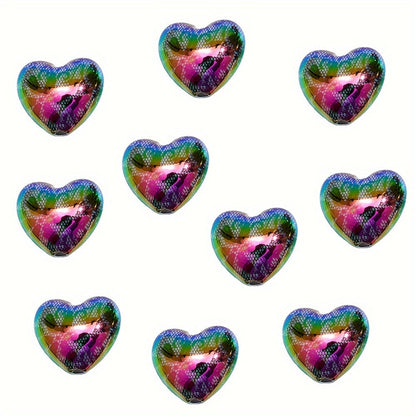 10PCS 19×22mm Lace Love Acrylic Bead Set