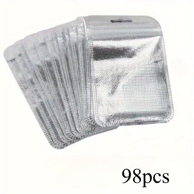 8.5x13 cm Silver Ziplock Jewelry Storage Bags