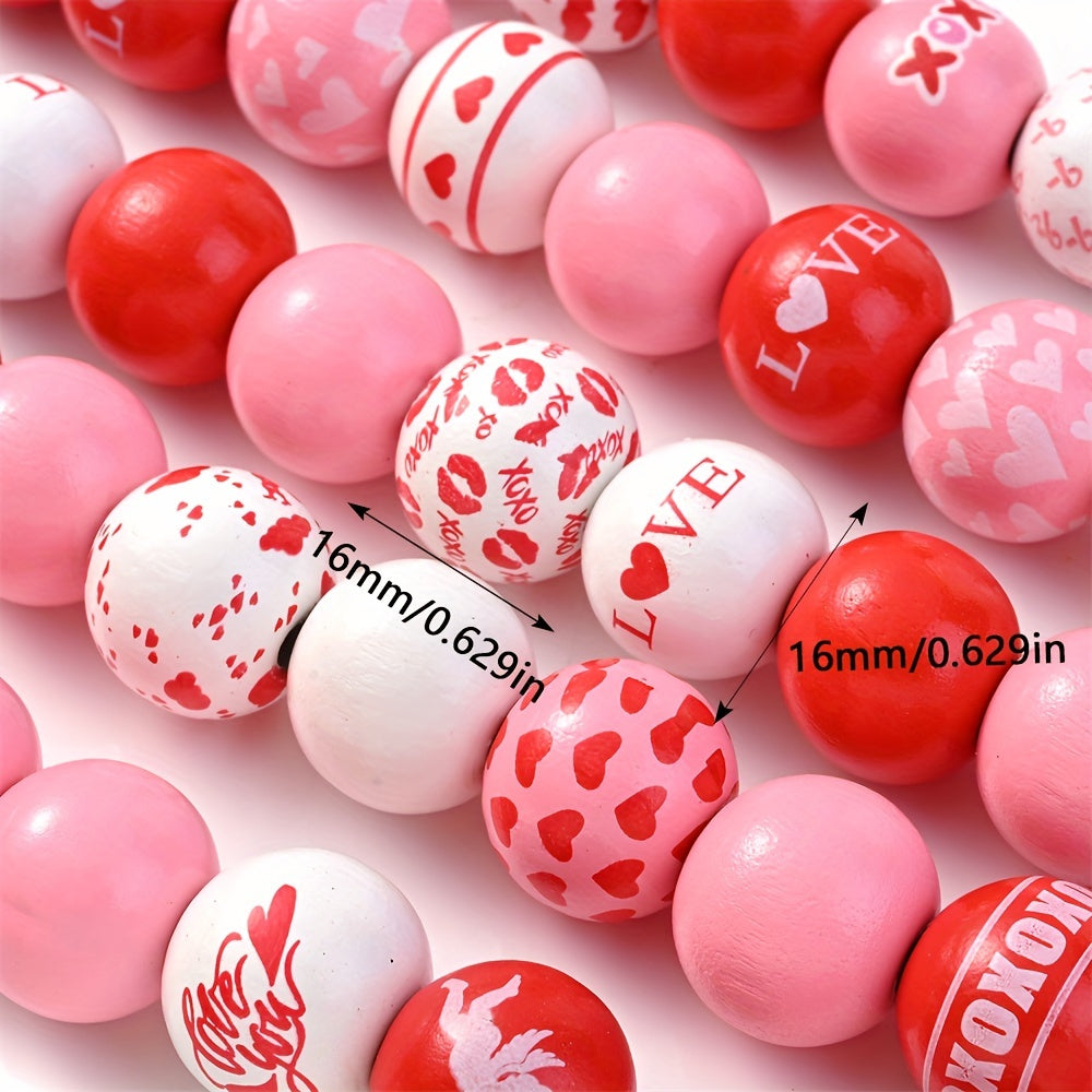 Creative Pattern Wooden Beads