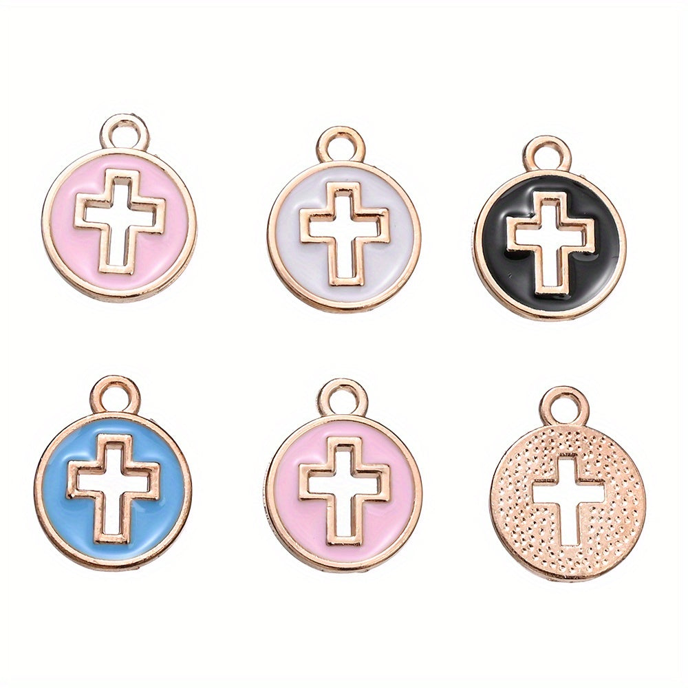Enamel Cross Pendant Charms