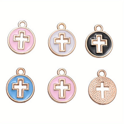 Enamel Cross Pendant Charms