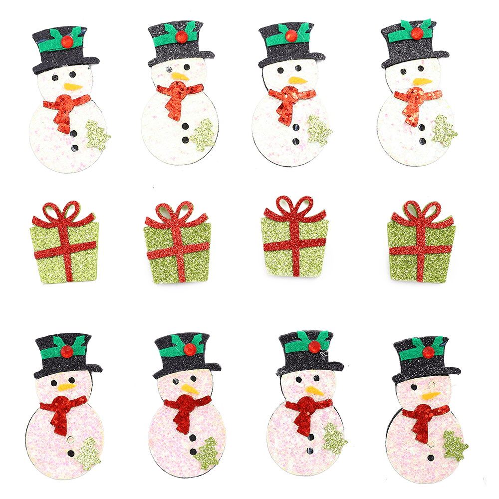 Christmas Glitter Decorative Patches