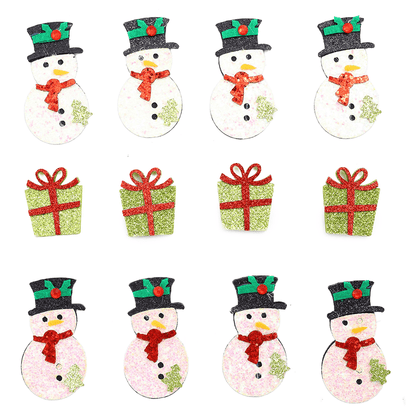 Christmas Glitter Decorative Patches