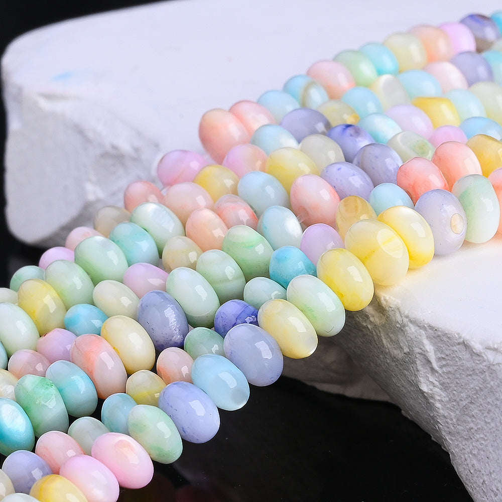 Translucent Abacus Wheel Beads