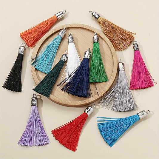 10PCS 5.8cm Multicolor Fringed Decorative Tassel Set