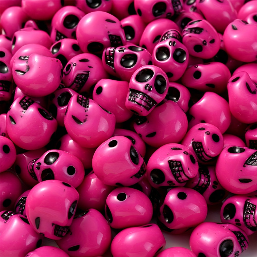 Halloween Skull Acrylic Beads