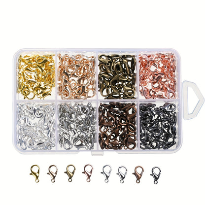 240PCS 8-Color Metal Lobster Clasp Set
